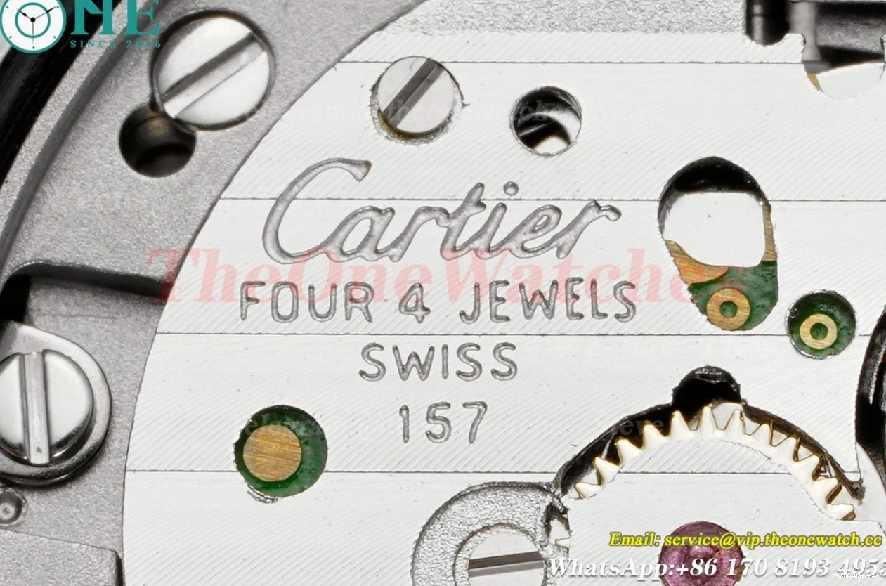 Pasha De 30mm Ladies Cartier Dial White Quartz SS LE Red AF 1203